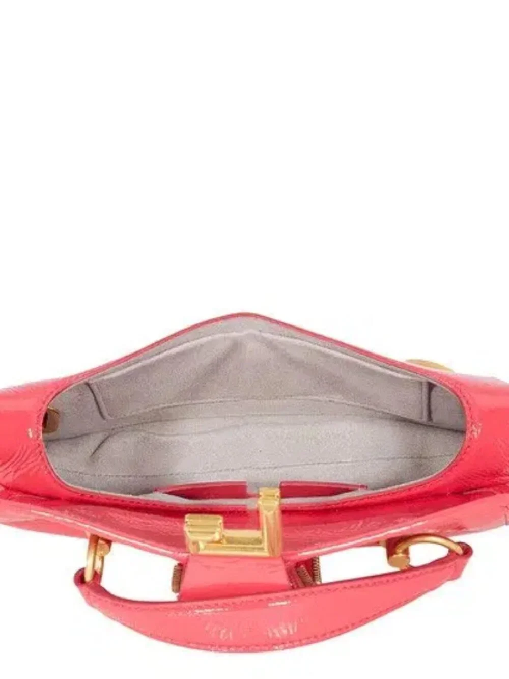 Balmain Blaze Rose Pink Patent 2-Way Baguette Bag | NWT | Rare | COA - Picture 10 of 12